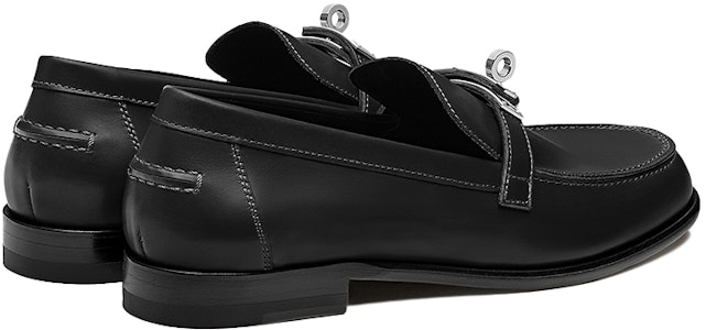 (W) HERMES Destin Mocasín 'Cuero Negro' H212114Z-02 Shop (W) HERMES Destin Mocasín 'Cuero Negro' H212114Z-02
