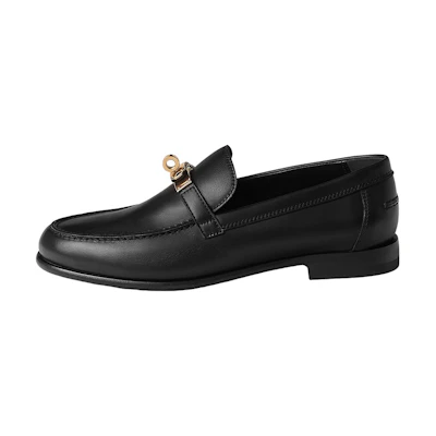 (W) HERMES Destin Loafer 'Black Leather'