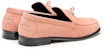 (W) HERMES Destin Loafer 'Dawn Pink' Kasut Lelaki Mewah Warna Merah Jambu Pudar H212116Z-V9M