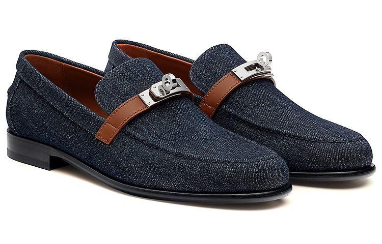 Lookbook (W) HERMES Kasut Loafer Destin 'Denim Biru' H221090Z-48