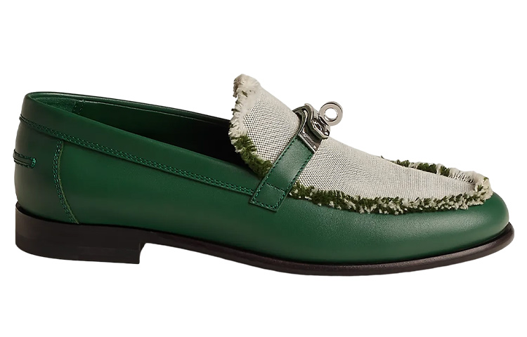 Order (W) HERMES Destin Mocassino ''Slip-On Verde Moda'' H231065Z-V1