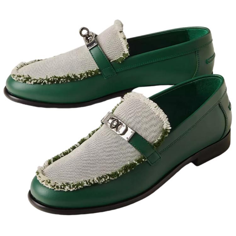 Lookbook (W) HERMES Destin Mocassino ''Slip-On Verde Moda'' H231065Z-V1