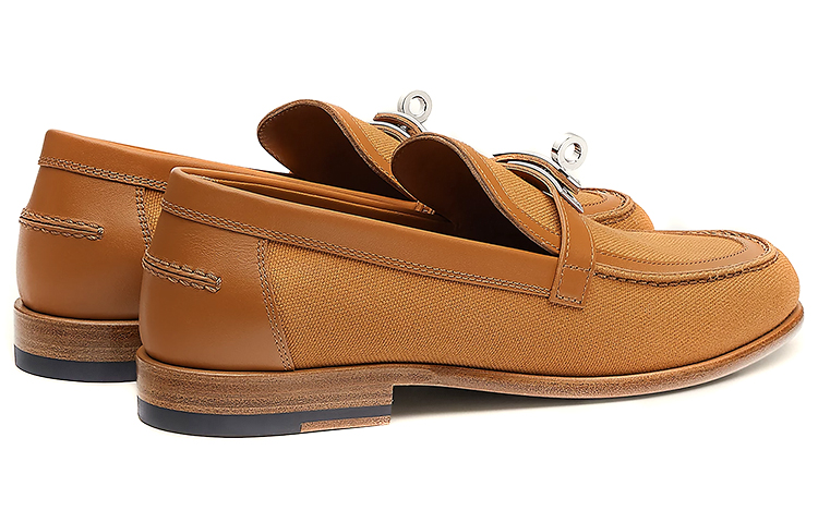 Purchase HERMES 愛馬仕 Destin 小牛皮平底樂福鞋 女款 天然色