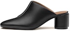 Buy (W) HERMES Detail Mule 'Tumit Tebal Hitam' H212039Z-02