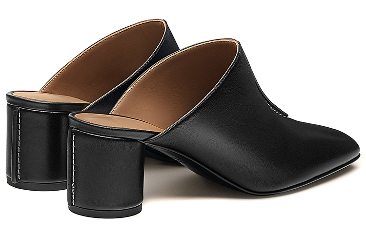 Shop (Women) HERMES Detail Mule 'Black Chunky Heel' H212039Z-02