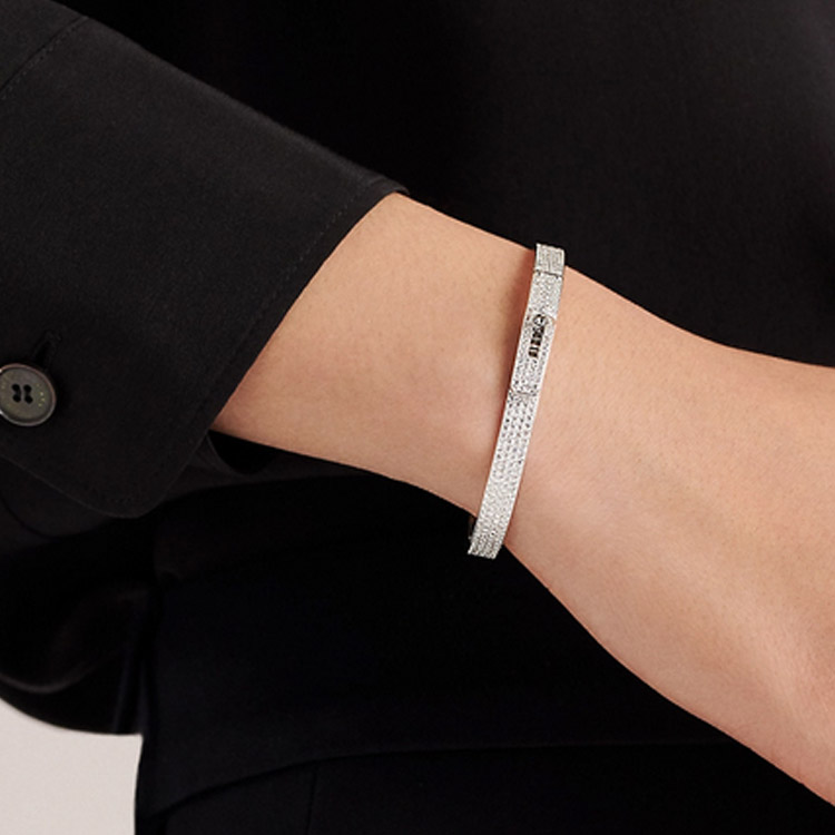 (Women) HERMES Diamond-Studded Elegant 18K Gold Bracelet for Women. H109030B-00SH 圖 3