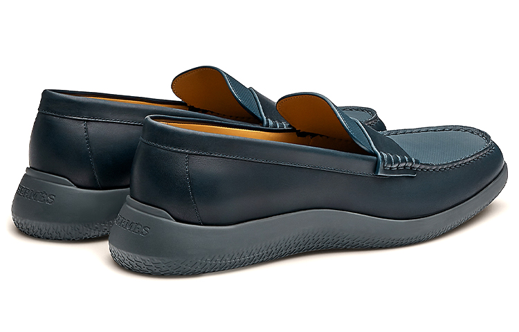 (W) HERMES Don 'Navy Calfskin' 圖 5