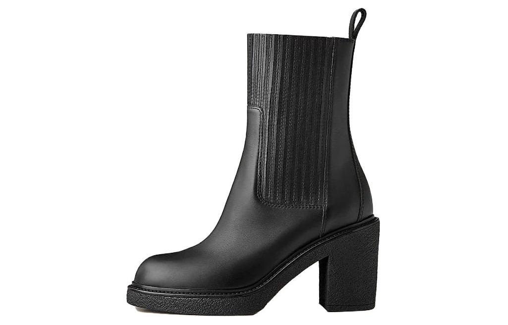 (Women) HERMES Donia Ankle Boot 'Black Sheepskin' H212063Z-02
