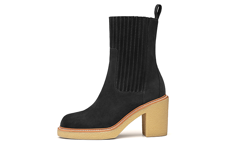 (Women) HERMES Donia High-Heel Ankle Boot 'Black Goat Suede' H212061Z-02
