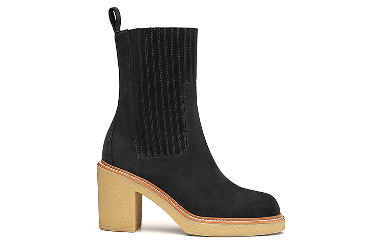 (W) HERMES Donia High-Heel Ankle Boot 'Black Goat Suede' 圖 2