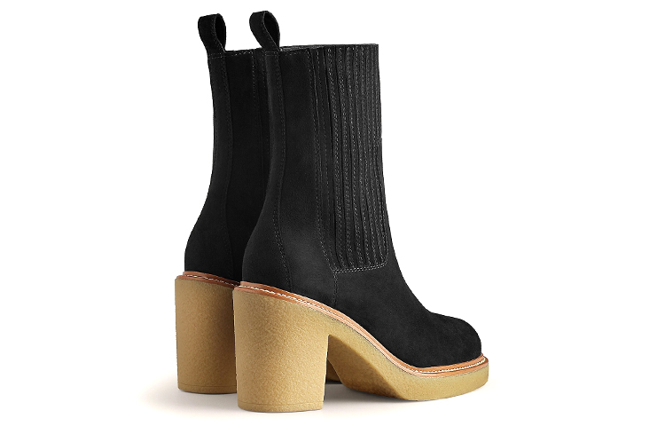(W) HERMES Donia High-Heel Ankle Boot 'Black Goat Suede' 圖 4