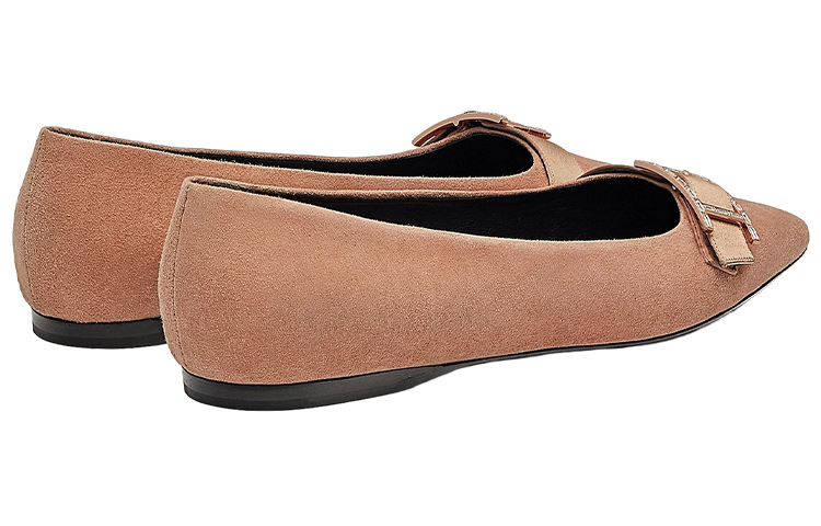 (W) HERMES Doose 'Nude Pink Ballet Flat' 圖 4