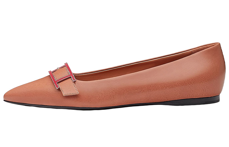 (Women) HERMES Doose Ballet Flat 'Rose Pink' H212134Z-9M
