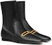Shop (W) HERMES Stivaletto Dora in Pelle di Capra Nera H212037Z-02