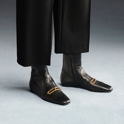(Women) HERMES Dora Ankle Boot 'Black Goat Leather' H212037Z-02 Purchase (Women) HERMES Dora Ankle Boot 'Black Goat Leather' H212037Z-02