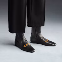 Purchase (Women) HERMES Dora Ankle Boot 'Black Goat Leather' H212037Z-02