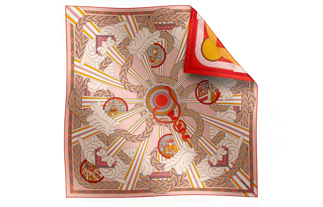 (Women) HERMES Double-Sided  Silk Scarf - Pink H904097Sv03 圖 2