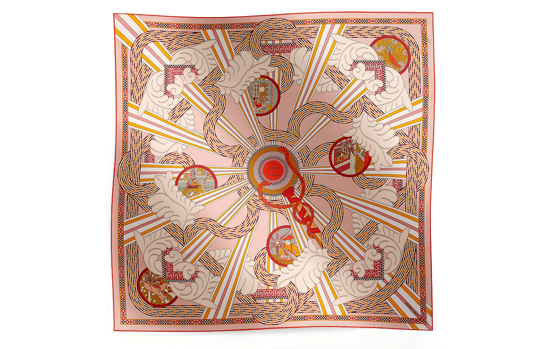 (Women) HERMES Double-Sided  Silk Scarf - Pink H904097Sv03 圖 3