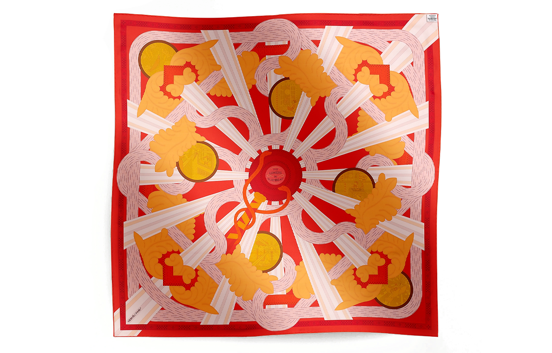 (Women) HERMES Double-Sided  Silk Scarf - Pink H904097Sv03 圖 4