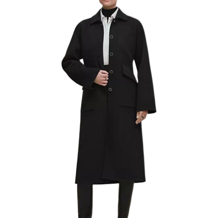 (Women) HERMES Double-Sided Cashmere Equestrian Slim Long Coat for Women H5H0149DAFV