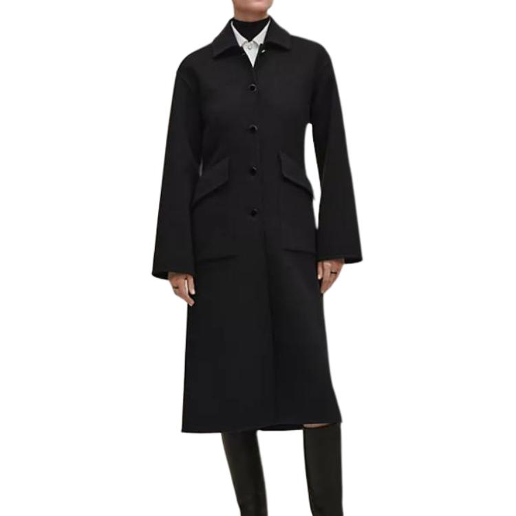 Lookbook (Women) HERMES Double-Sided Cashmere Equestrian Slim Long Coat for Women H5H0149DAFV