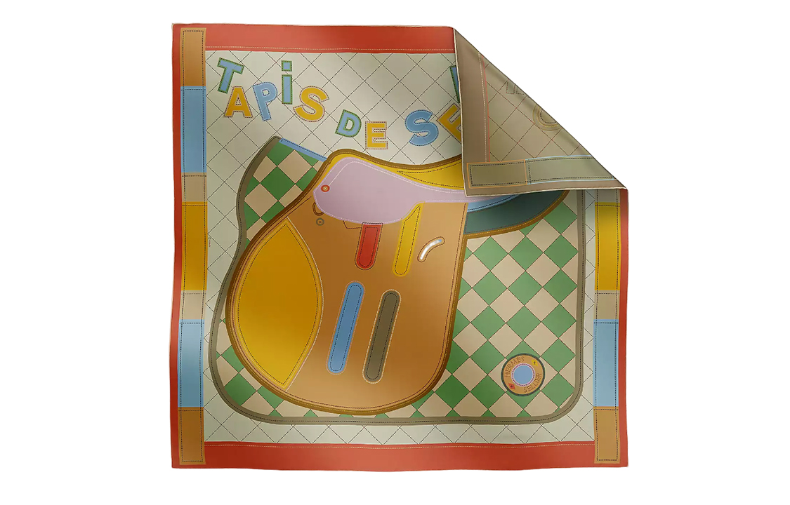 Lookbook (W) HERMES Selendang Sutera Wanita Cetakan Tapis de Selle Pelbagai Warna. H904040S04