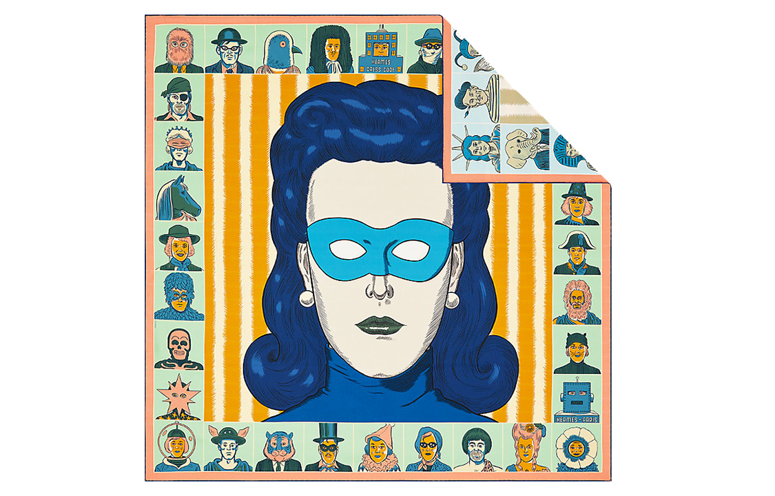 (Women) HERMES Dress Code 90cm Double-Sided Scarf Yellow H903780S-04 圖 3