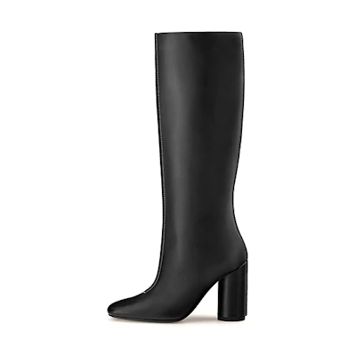 (W) HERMES Dressage Boot 'Black Calfskin'