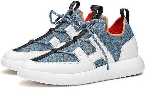 (Women) HERMES Duel Low 'White Blue' H212200Z-48 Lookbook (Women) HERMES Duel Low 'White Blue' H212200Z-48