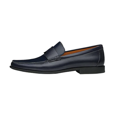 (W) HERMES Duke Loafer 'Navy Patent Calfskin'