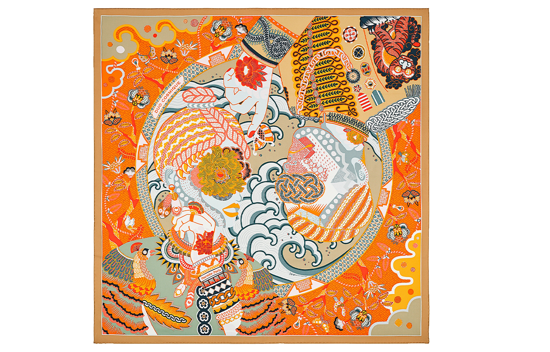 (Women) HERMES Duo Cosmique Silk Scarf. H003776S-06 圖 2