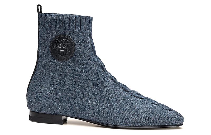 (W) HERMES Duo Knit 'Deep Blue' 圖 2