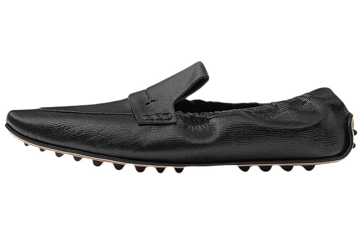 (Women) HERMES Echo 'Black Studded Rubber Sole' Casual Flat H221039Z-02