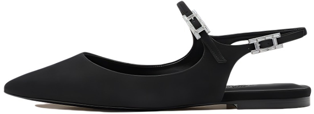 (W) 爱马仕Edie平底鞋 '黑色山羊皮' H221281Z-02 Buy (W) 爱马仕Edie平底鞋 '黑色山羊皮' H221281Z-02