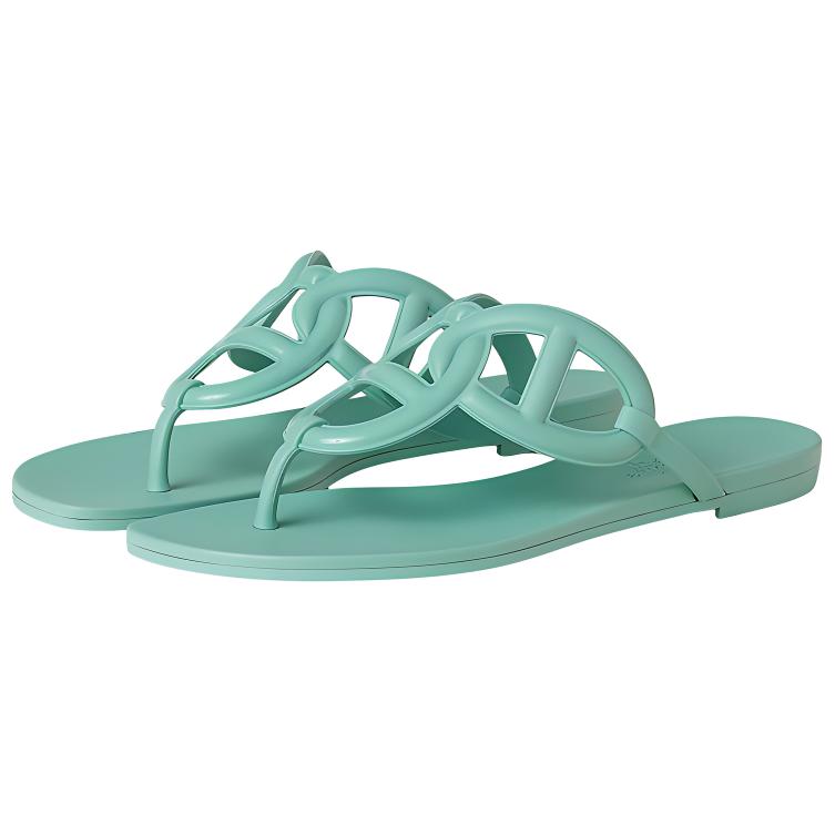 Lookbook HERMES 愛馬仕 Egerie 時尚涼鞋 女款 綠色