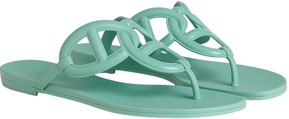 HERMES 愛馬仕 Egerie 時尚涼鞋 女款 綠色 Shop HERMES 愛馬仕 Egerie 時尚涼鞋 女款 綠色