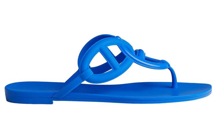 Order (W) エルメス エジェリ スライド (ブルー) H221001Z-BO