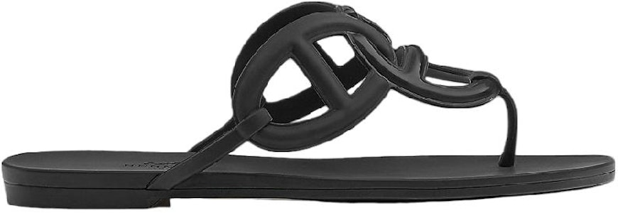 HERMES愛馬仕 Egerie 套足平跟 時尚涼鞋 女款 黑色 Order HERMES愛馬仕 Egerie 套足平跟 時尚涼鞋 女款 黑色