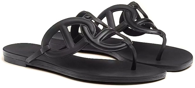 HERMES愛馬仕 Egerie 套足平跟 時尚涼鞋 女款 黑色 Lookbook HERMES愛馬仕 Egerie 套足平跟 時尚涼鞋 女款 黑色