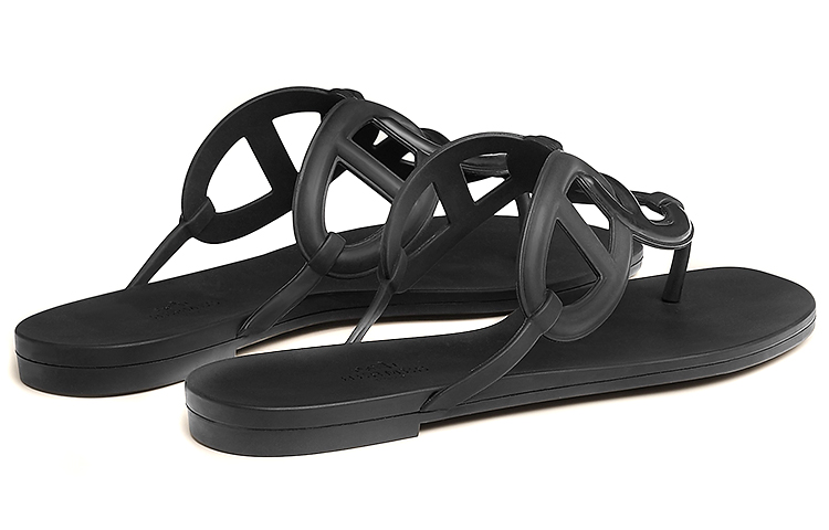 Purchase (W) Selipar Rata HERMES Egerie 'Fesyen Hitam' H221001Z-02