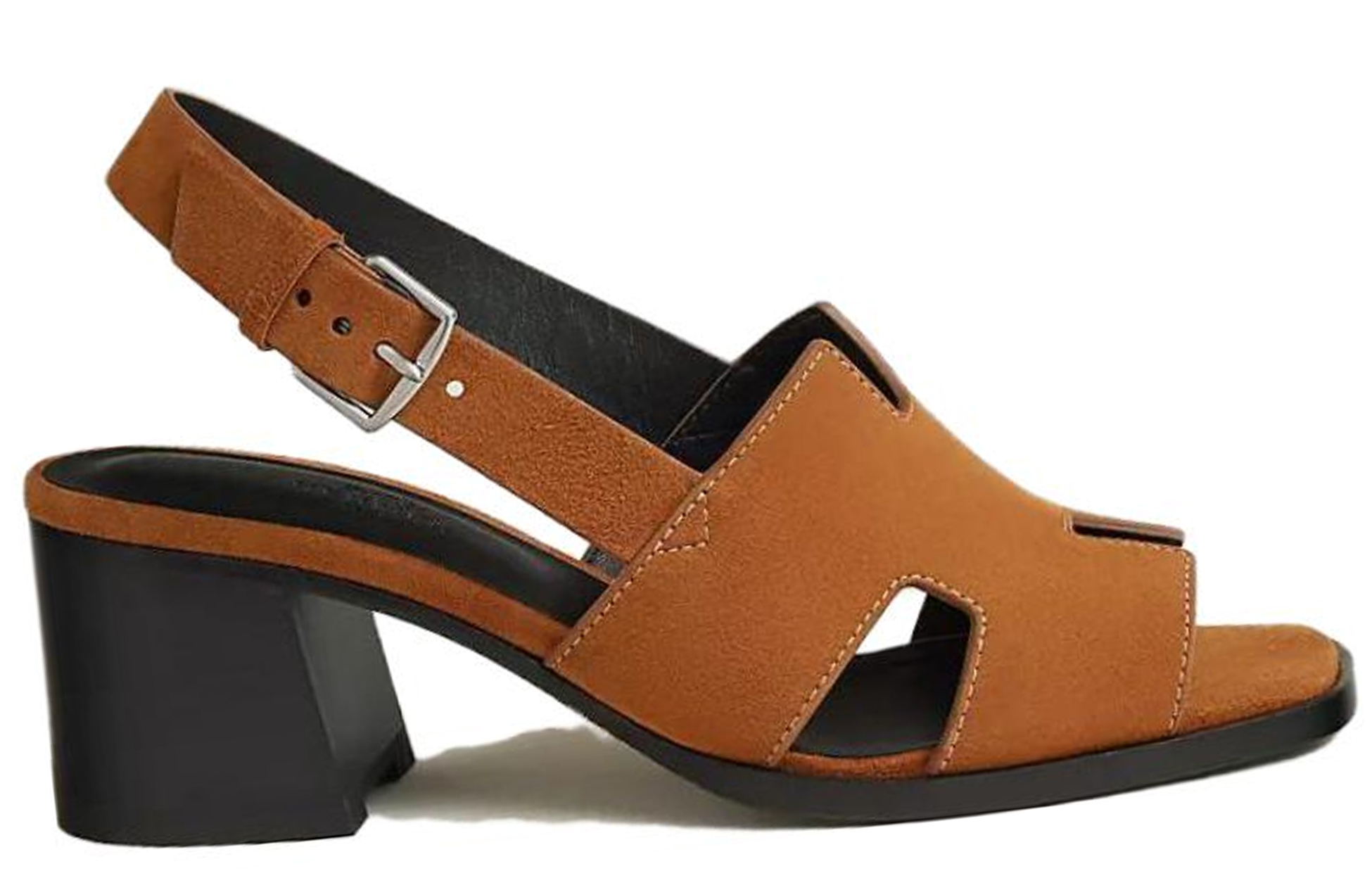 Order (W) HERMES Sandalo Elbe ''Marrone Velluto Punta Aperta'' H231117Z-A3