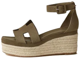 (Women) HERMES Elda Sandal 'Dark Green' H222136Z-1R (Women) HERMES Elda Sandal 'Dark Green' H222136Z-1R