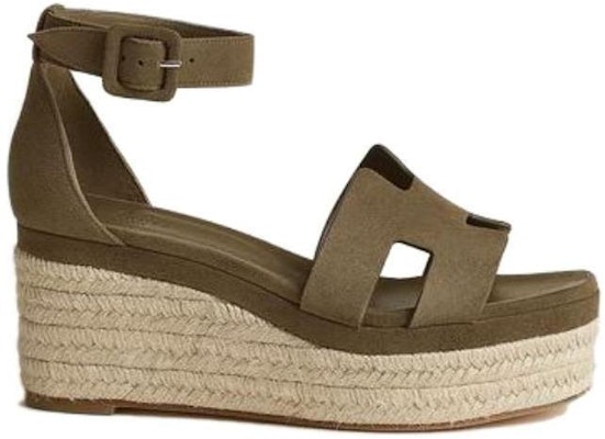 (W) HERMES Elda Sandal 'Hijau Gelap' H222136Z-1R Order (W) HERMES Elda Sandal 'Hijau Gelap' H222136Z-1R