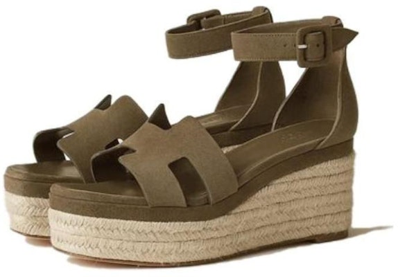 (W) HERMES Elda Sandal 'Hijau Gelap' H222136Z-1R Lookbook (W) HERMES Elda Sandal 'Hijau Gelap' H222136Z-1R