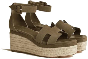 Shop (W) HERMÈS Sandalia Elda 'Verde Oscuro' H222136Z-1R