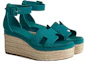 Shop (W) HERMES Elda Sandal 'Hijau' H222136Z-ED