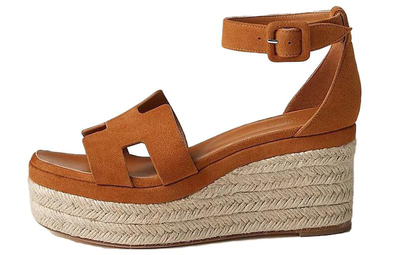 (Women) HERMES Elda Sandal 'Yellow' H222136Z-A3