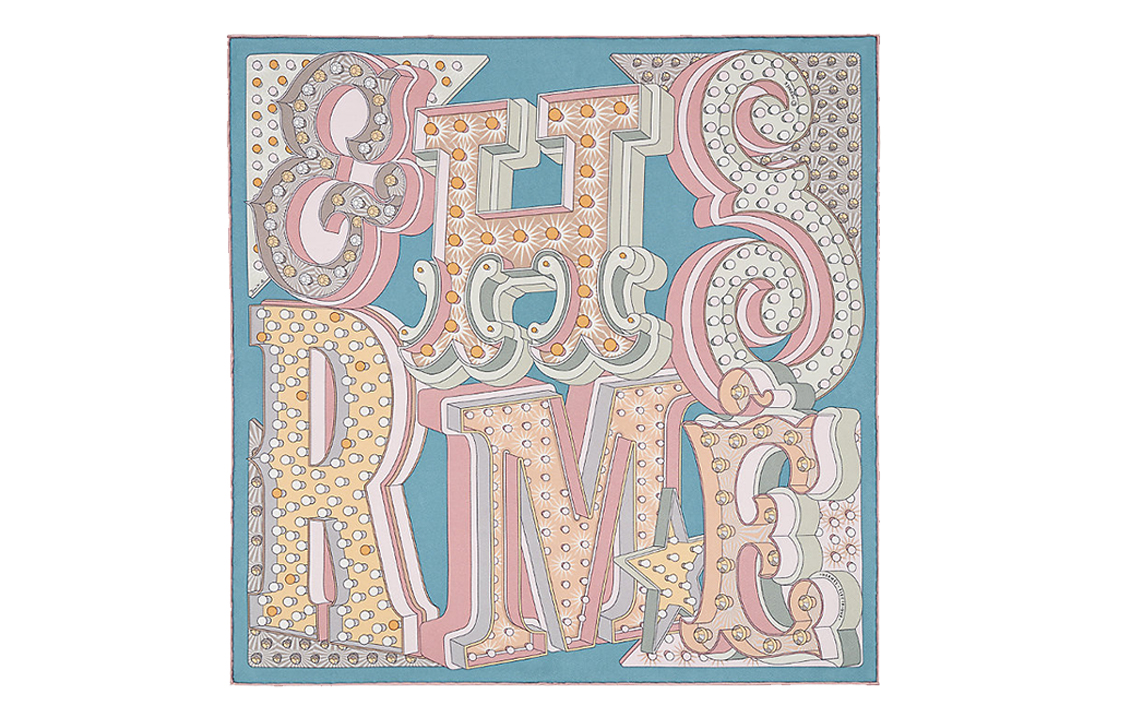 (Women) HERMES Electrique 45cm Scarf for Women Multicolor. H893029S-14 圖 2