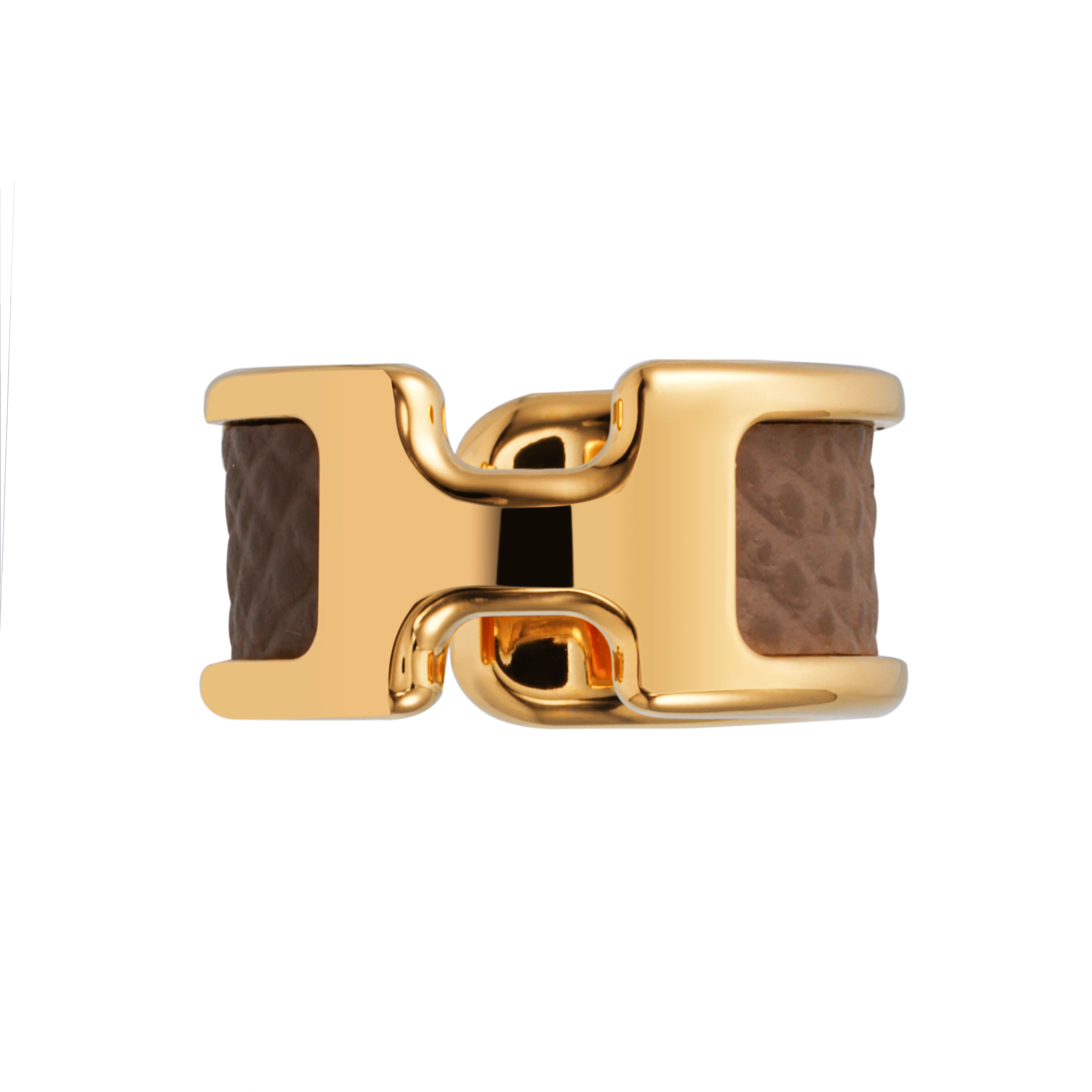 (Women) HERMES Elegant Simple  Leather Clip-On Earrings. H010734CC18