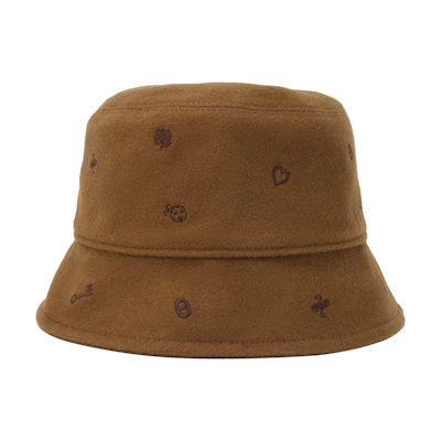 (Women) HERMES Embroidered Cashmere Bucket Hat H212011N-BZ57